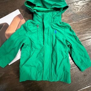 Ralph Lauren Vibrant Green Kids Raincoat